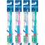 GUM 202 compact head medium bristles Japanese toothbrush in assorted colours