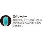 EBiSU Premium Care Select W52 W62 tongue cleaner with rubber scraper designed to remove tongue coating that causes bad breath
