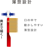 EBiSU THE PREMIUM CARE 7-Row Regular Toothbrush｜Slim head design allows easy movement inside the mouth and better access to back teeth for thorough cleaning｜Made in Japan, available in the UK