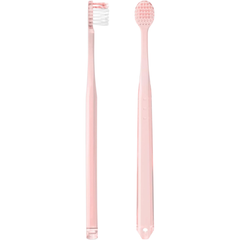 EBiSU ZERO PREMIUM CARE Rich Compact toothbrush (Medium) shown from front and back, made in Japan