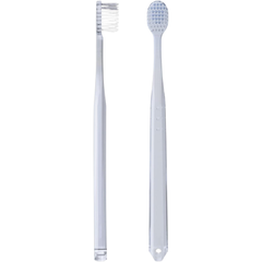 EBiSU ZERO PREMIUM CARE Rich Regular medium toothbrush shown from front and side, made in Japan