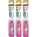 GUM Haguki Labo Gum Care #518 Japanese toothbrush with soft dual-type bristles and compact head, designed for gentle gum and periodontal care, made in Japan