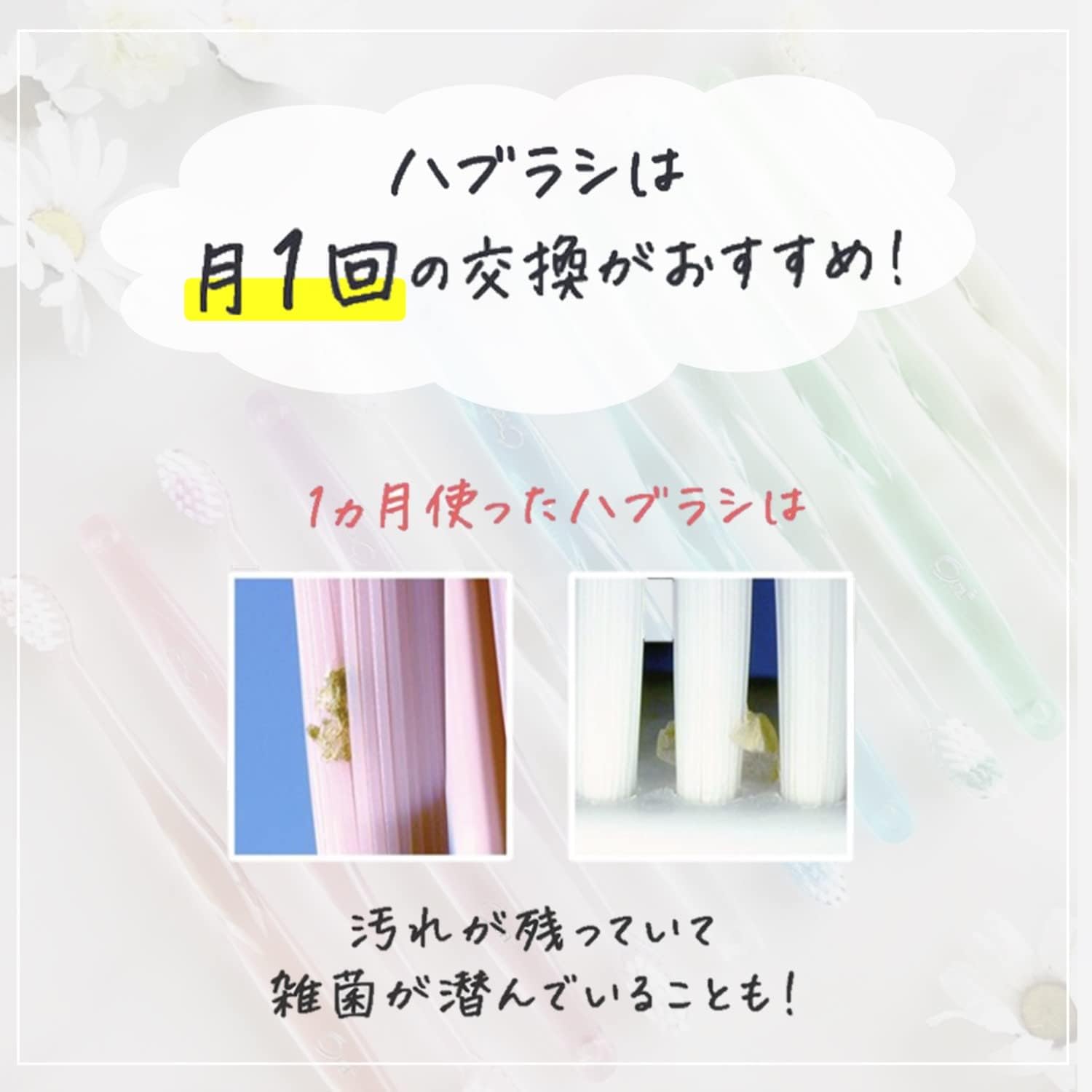 Ora2 Japanese toothbrush monthly replacement recommendation for better oral hygiene